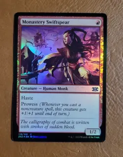 NM FOIL Monastery Swiftspear 119/331 Double Masters 2022 2X2 - Image 1
