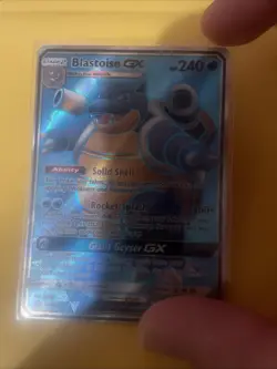 Pokemon TCG Blastoise GX Promo Black Star SM189 MP - Image 3