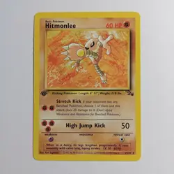 Hitmonlee 22/62 - 1st Edition Non-Holo Fossil Rare Vintage 1999 - Pokemon TCG - Image 1
