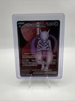 Pokemon Mewtwo EX TCG Team Rockets 213/182 Full Art Destined Rivals - Image 1
