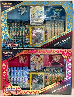 Pokemon Crown Zenith Shiny Zacian & Zamazenta Premium Figure Collection Box (2) - Image 1