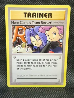 Pokemon Here Comes Team Rocket! Evolutions 113/108 NM Condition - Image 1
