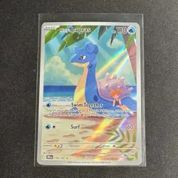Pokemon TCG Destined Rivals Misty's Lapras 194/182 NM Illustration Rare Holo - Image 1