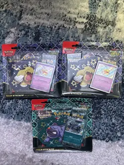 Pokemon TCG 3x Paldean Fates 3 Pack Blister With Promo Lot Of 3 - Image 1