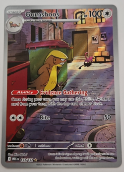 Gumshoos 153/132 Illustration Rare ME01: Mega Evolution Pokemon TCG Near Mint - Image 1
