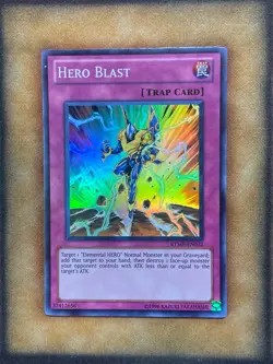 Yugioh Hero Blast RYMP-EN032 Super Rare LP - Image 1