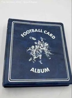 Football Sports Trading Cards In 3-Ring Hardcover Binder Lot Of Assorted - Image 1