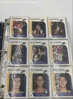 Football Sports Trading Cards In 3-Ring Hardcover Binder Lot Of Assorted - Image 2