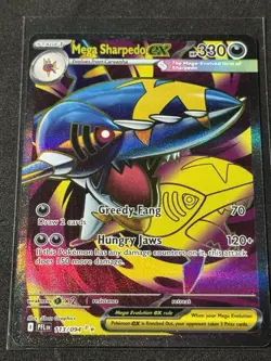 Pokemon Phantasmal Flames Holo Full Art Card - Mega Sharpedo EX 113/094 Nm - Image 1