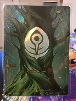 2025 League of Legends Riftbound English TCG Card Calm Rune OGN·042a/298 Alt Art - Image 1