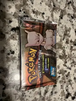 Pokemon "The First Movie" Sealed Unopened Trading Card Blue Topps Logo- 1998 - Image 2