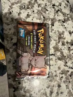 Pokemon "The First Movie" Sealed Unopened Trading Card Blue Topps Logo- 1998 - Image 3