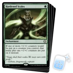 HARDENED SCALES X4 The Lost Caverns Of Ixalan: Commander Magic MTG MINT CARD - Image 1