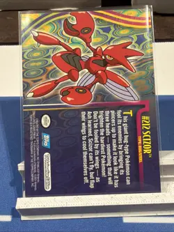 SCIZOR #212 POKEMON TRADING CARD TOPPS TV ANIMATION EDITION 2001 - Image 2