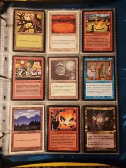 Vintage Magic The Gathering Binder Collection Card Lot MTG 1993-2003 Rares - Image 1
