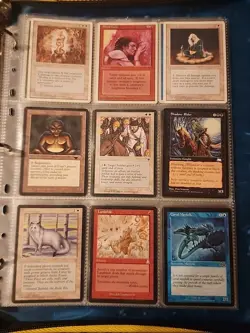 Vintage Magic The Gathering Binder Collection Card Lot MTG 1993-2003 Rares - Image 3