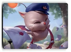 Delivery Moogle Art Card (Gold-Stamped Planeswalker Symbol) Art Series NM - Image 1