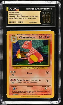 CGC 10 Pristine - Charmeleon 002/034 Trading Card Game Classic - Pokemon TCG - Image 1