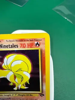 Brock's Ninetales 3/132 Gym Challenge HoloFoil with Magnetic Case - Pokemon Card - Image 3