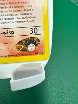 Brock's Ninetales 3/132 Gym Challenge HoloFoil with Magnetic Case - Pokemon Card - Image 4