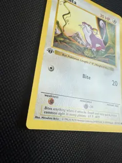 Pokemon Rattata 61/102 1st Edition Shadowless Base Set Card Unplayed Near Mint - Image 5