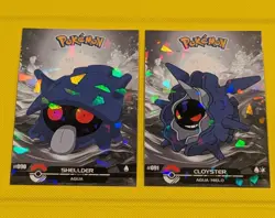 Shellder & Cloyster - Cracked Ice Holo - Crystal Dark Black 2025 - Pokemon Card - Image 1