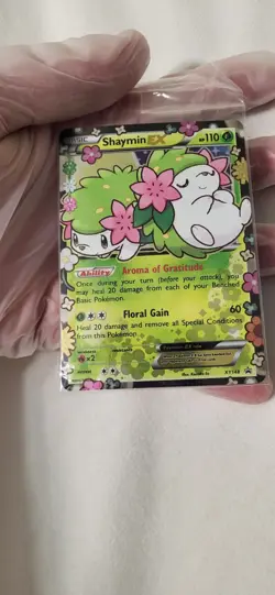 Pokemon 2016 Shaymin EX Black Star Promo Card XY148 New Sealed - Image 2