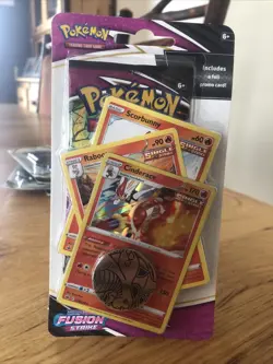 Pokemon TCG Fusion Strike Blister Pack With 3 Promo Cards - Image 1