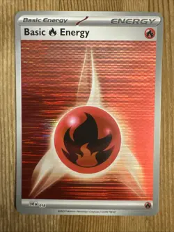 Fire Energy - Reverse Holo - Black Bolt/White Flare - Pokemon Card TCG 2025 NM - Image 1