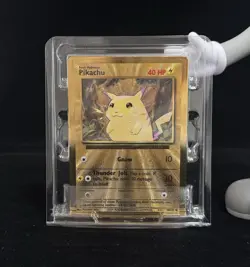 Pokemon Gold Metal Pikachu Card 58/102 TCG Celebrations Ultra Premium Collection - Image 1