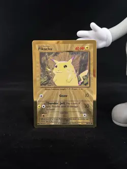 Pokemon Gold Metal Pikachu Card 58/102 TCG Celebrations Ultra Premium Collection - Image 2