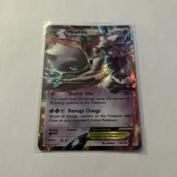 Pokemon Mewtwo EX Ultra Rare Holo TCG Card 62/162 XY Breakthrough - Image 2