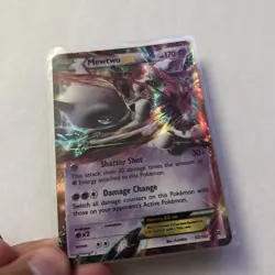 Pokemon Mewtwo EX Ultra Rare Holo TCG Card 62/162 XY Breakthrough - Image 5