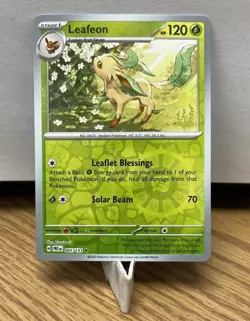 Leafeon #005/131 Reverse Holo Pokemon Card SV: Prismatic Evolutions - Image 2