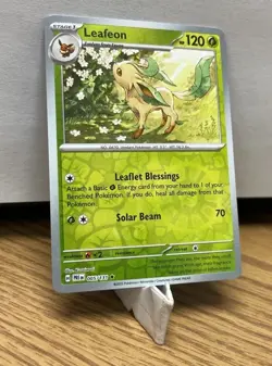 Leafeon #005/131 Reverse Holo Pokemon Card SV: Prismatic Evolutions - Image 3