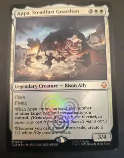 Appa, Steadfast Guardian Avatar: The Last Airbender MTG Foil Near Mint - Image 1