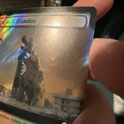 MTG Temple of Abandon Universes Beyond: Fallout Surge Foil Rare PIP 830 - Image 3