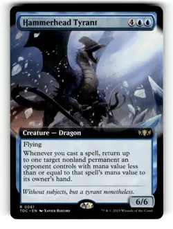 Hammerhead Tyrant (Extended Art) Commander: Tarkir: Dragonstorm 61 Near Mint - Image 1