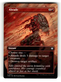 Abrade (Borderless) Foundations 327 Near Mint K - Image 1