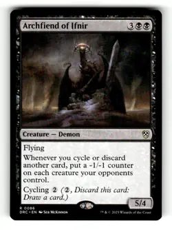 Archfiend of Ifnir Commander: Aetherdrift 86 Near Mint 1 - Image 1