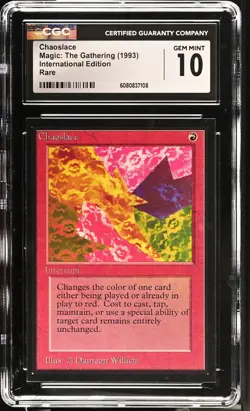 CGC 10 Gem Mint - Chaoslace - International Edition - Vintage MTG - Image 1
