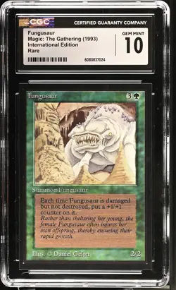 CGC 10 Gem Mint - Fungusaur - International Edition - Vintage MTG - Image 1