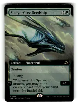 Sledge-Class Seedship (Extended Art) Edge of Eternities 346 NM FOIL - Image 1