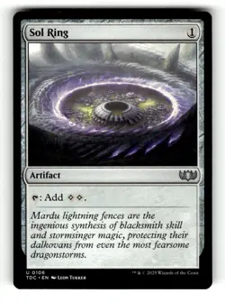 Sol Ring Commander: Tarkir: Dragonstorm 106 Near Mint - Image 1