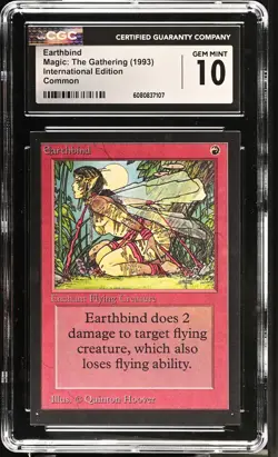 CGC 10 Gem Mint - Earthbind - International Edition - Vintage MTG - Image 1