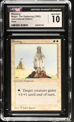 CGC 10 Gem Mint - Blessing - International Edition - Vintage MTG - Image 1