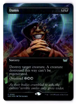 Damn (Borderless) Foil 369 P Commander: Duskmourn: House of Horror Near Mint - Image 1