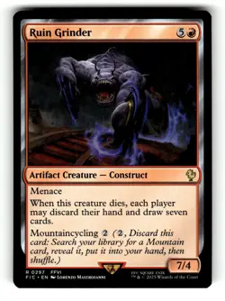 Ruin Grinder Commander: FINAL FANTASY 297 Near Mint 1 - Image 1