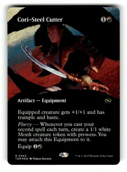 Cori-Steel Cutter (Borderless) Tarkir: Dragonstorm 343 NM FOIL - Image 1