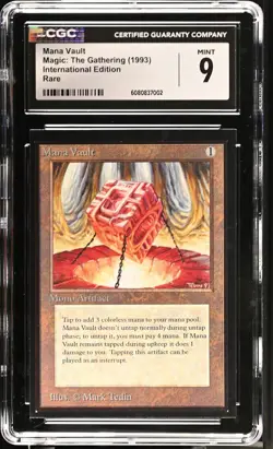 CGC 9 Mint - Mana Vault - International Edition - Vintage Magic The Gathering - Image 1